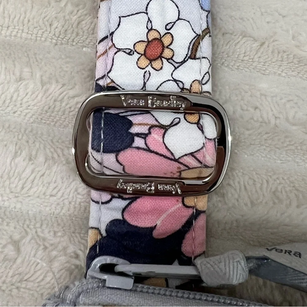 Vera Bradley Hipster Crossbody/Shoulder Bag Floral Print Color Blue,Pink, Gray